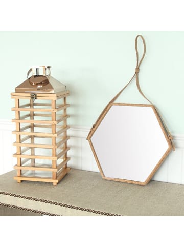 Homede Lustro w kolorze beżowym  - (S)54 x (W)47,5 cm
