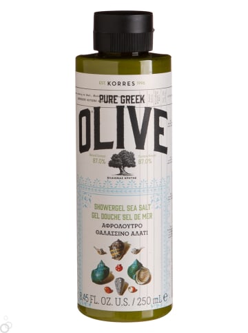Korres Żel pod prysznic "Pure Greek Olive Sea Salt" - 250 ml