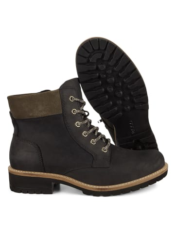 Ecco Leren boots zwart/bruin