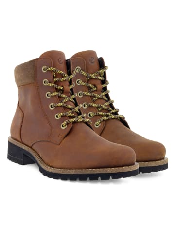 Ecco Leder-Boots in Cognac