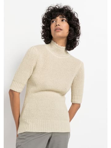 Hessnatur Wełniany sweter w kolorze beżowym