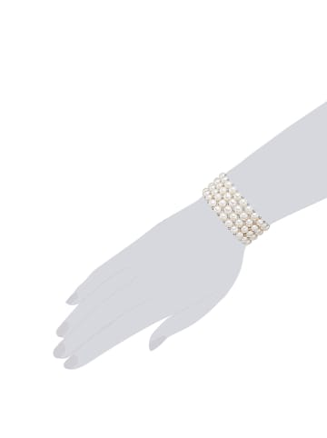 The Pacific Pearl Company Bransoletka perłowa w kolorze białym
