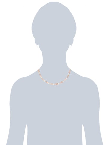 The Pacific Pearl Company Naszyjnik perłowy w kolorze biało-fioletowo-brzoskwiniowym