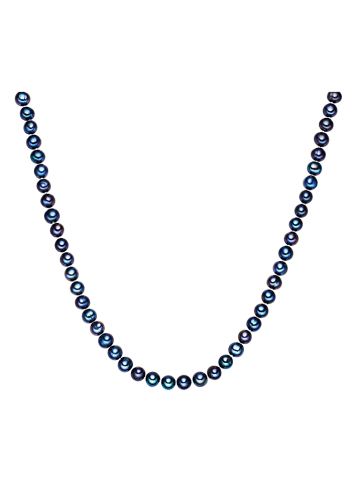 The Pacific Pearl Company Perlen-Halskette in Dunkelblau - (L)120 cm
