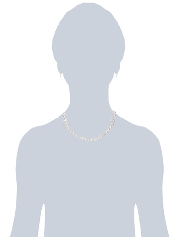 The Pacific Pearl Company Perlen-Halskette in Weiß - (L)50 cm