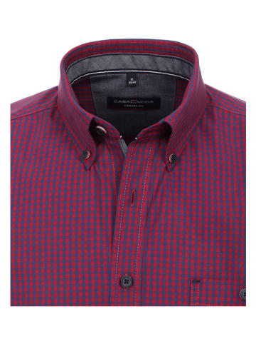CASAMODA Koszula - Casual fit - w kolorze różowo-granatowym