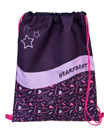 SCOOLI 5tlg. Schulranzen-Set "EasyFit Glow Edition" in Pink/ Dunkelblau