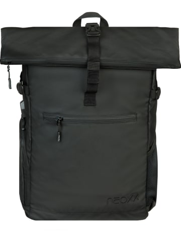 neoxx Rucksack "Vibe Roll-Top" in Schwarz - (B)30 x (H)45 x (T)15 cm