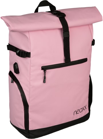 neoxx Rucksack "Vibe Roll-Top" in Rosa - (B)30 x (H)45 x (T)15 cm