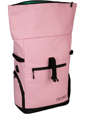 neoxx Rucksack "Vibe Roll-Top" in Rosa - (B)30 x (H)45 x (T)15 cm