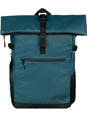Neoxx Rucksack "Vibe Roll-Top" in Petrol - (B)30 x (H)45 x (T)15 cm