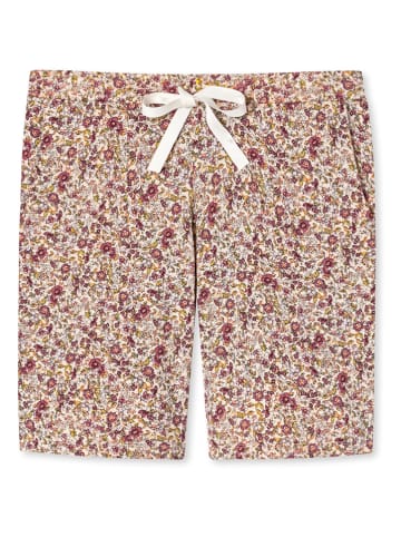 Schiesser Pyjama-Hose in Creme/ Beere