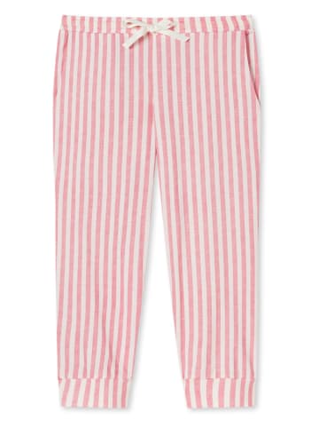 Schiesser Pyjamabroek roze/wit