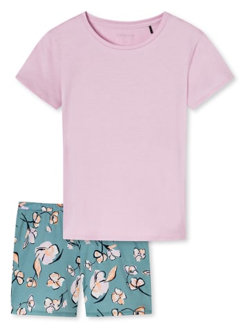 Schiesser Pyjama lila/lichtblauw