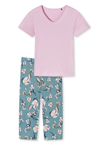 Schiesser Pyjama lila/lichtblauw