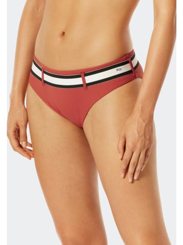 Schiesser Figi bikini w kolorze czerwonobrązowym