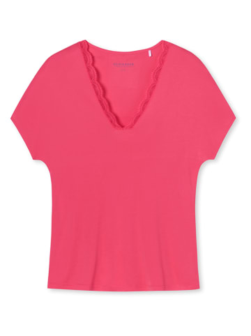 Schiesser Koszulka piżamowa w kolorze różowym