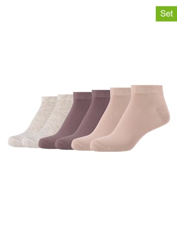 camano 6er-Set: Socken in Rosa/ Lila