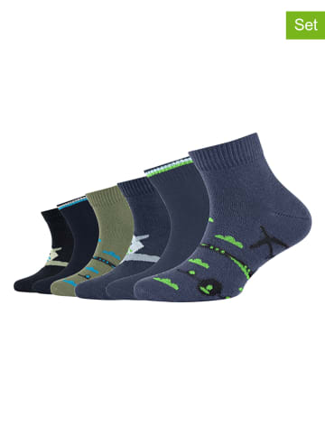 camano 18-delige set: sokken donkerblauw/groen
