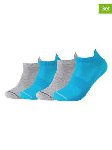 camano 8-delige set: sokken grijs/turquoise