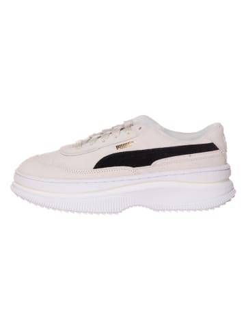 Puma Skórzane sneakersy "Deva Suede" w kolorze czarno-kremowym