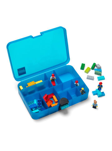 LEGO Walizka w kolorze niebieskim z przegrodami - 27 x 6,5 x 18 cm