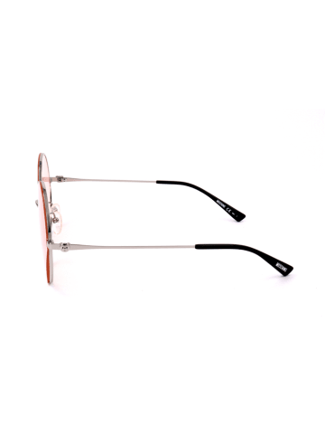 Moschino Damen-Sonnenbrille in Silber/ Rosa-Gelb