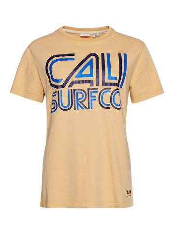 Superdry Shirt "Cali Surf Graphic" geel