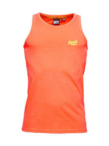 Superdry Top "Ol Neon Lite Vest" w kolorze pomarańczowym