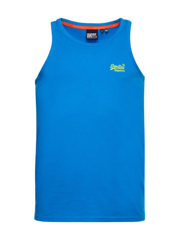 Superdry Top "Ol Neon Lite Vest" in Blau