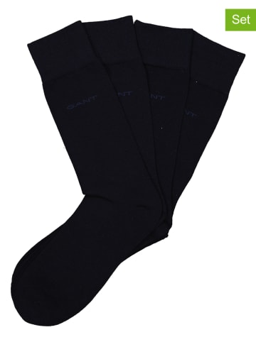 Gant 4-delige set: sokken donkerblauw