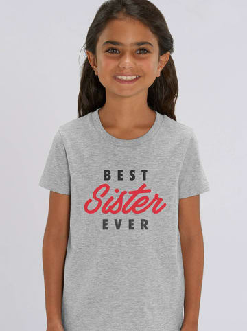 WOOOP Shirt "Best sister ever" grijs