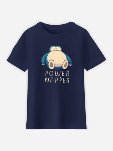 WOOOP Koszulka "Power napper" w kolorze granatowym