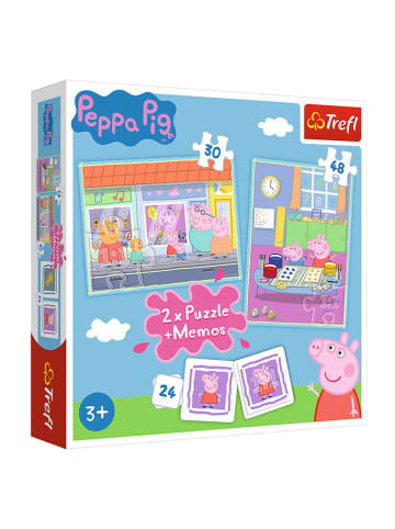 Trefl 2-in-1 spel: puzzel + memoryspel "Peppa pig" - vanaf 3 jaar