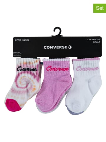 Converse 3er-Set: Socken in Pink/ Bunt