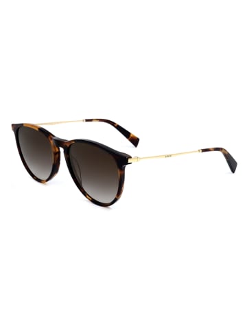 Levi´s Damskie okulary przeciwsłoneczne w kolorze złoto-ciemnobrązowym