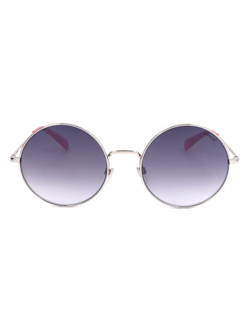 Levi´s Damskie okulary przeciwsłoneczne w kolorze srebrno-różowo-niebieskim