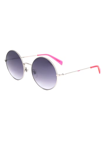 Levi´s Damskie okulary przeciwsłoneczne w kolorze srebrno-niebiesko-różowym