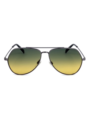 Levi's Herren-Sonnenbrille in Silber/ Grün-Gelb