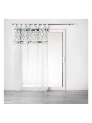Douceur d'intérieur Gardine "Mila" in Weiß/ Grün