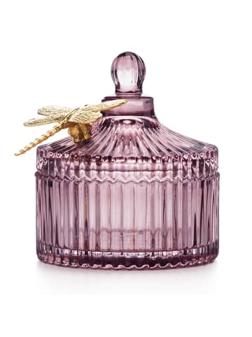 Amelia Home Pudełko w kolorze różowym na biżuterię - Ø 10,5 cm