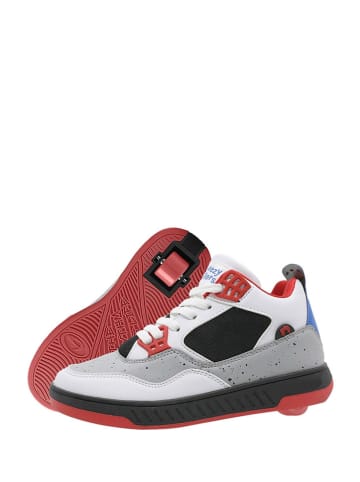 Breezy Rollers Sneakers in Weiß/ Grau/ Rot