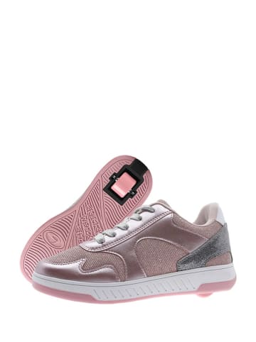 Breezy Rollers Sneakers zilverkleurig/roze