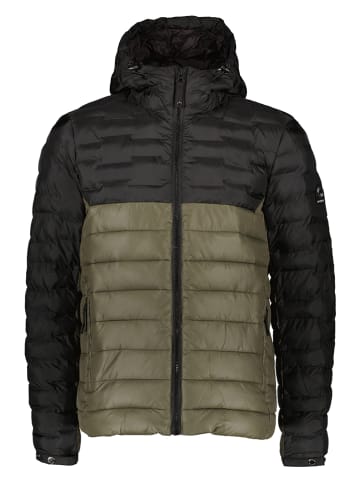 Superdry Kurtka pikowana w kolorze czarno-oliwkowym