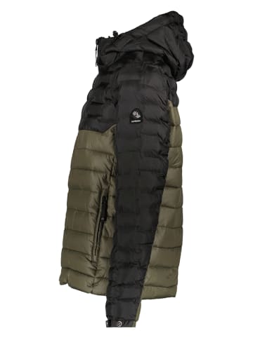 Superdry Steppjacke in Schwarz/ Khaki