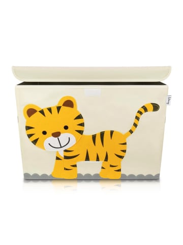 Lifeney Pudełko "Tiger" w kolorze beżowo-żółtym - 51 x 36 x 36 cm
