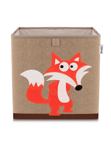 Lifeney Pudełko "Fox" w kolorze jasnobrązowo-pomarańczowym - 33 x 33 x 33 cm