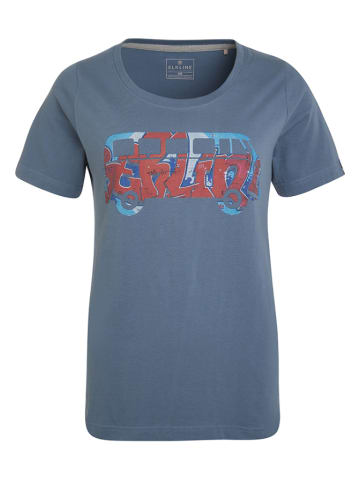 elkline Shirt "Filled with love" blauw