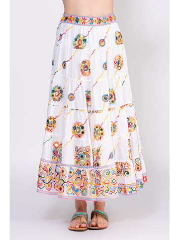 Peace & Love Rok wit/meerkleurig