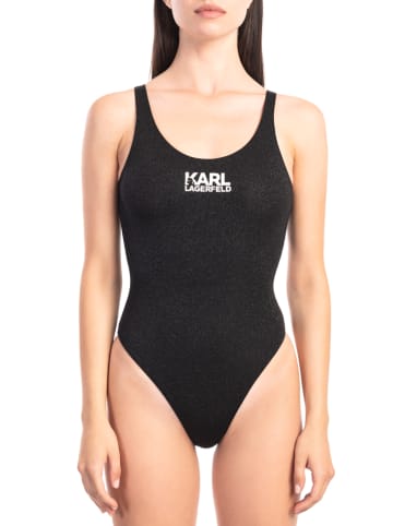 Karl Lagerfeld Strój kąpielowy w kolorze czarnym
